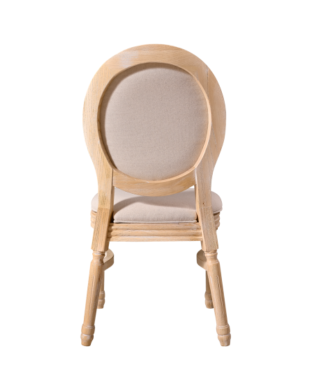 Krzesło Monarch Full Tap naturalne pobielane