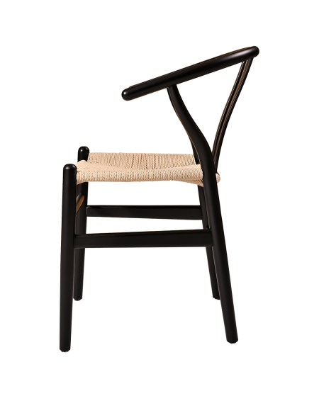Krzesło Wishbone czarne