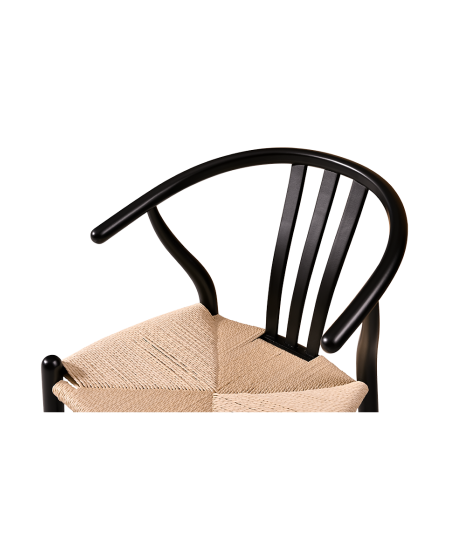 Krzesło Wishbone czarne