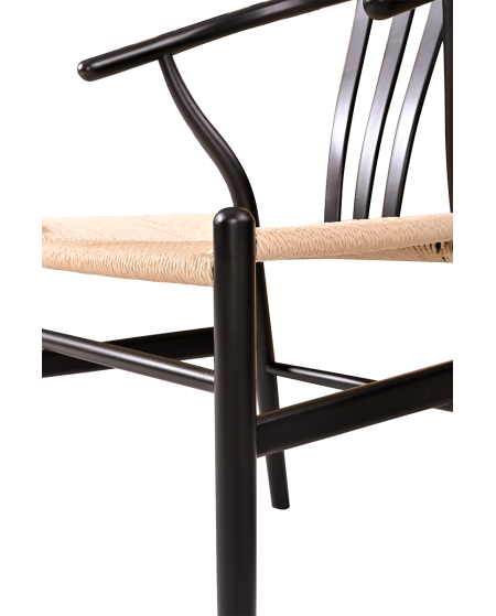 Krzesło Wishbone czarne