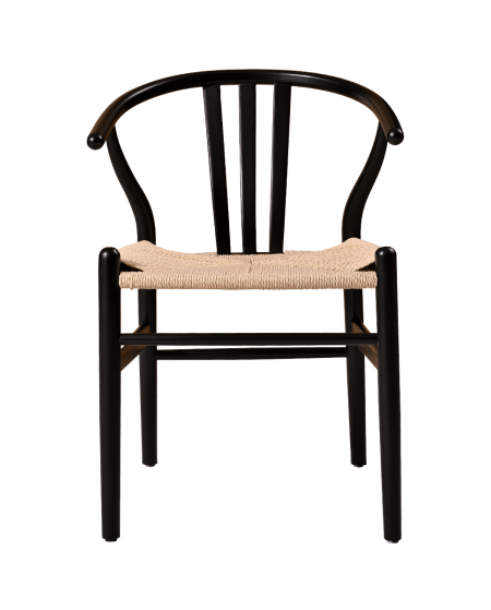 Krzesło Wishbone czarne