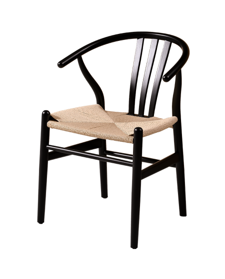 Krzesło Wishbone czarne