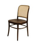 Krzesło drewniane Loomi 811 rattan orzech