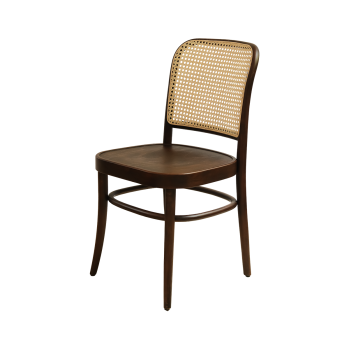 Krzesło drewniane Loomi 811 rattan orzech