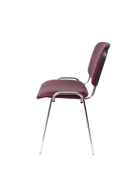 Krzesło Iso 24H CR T0033  bordowe ekoskóra
