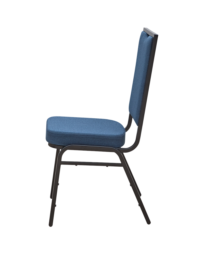 Scaun stivuibil cu tapiterie albastru guvernamental - AM110 [2]