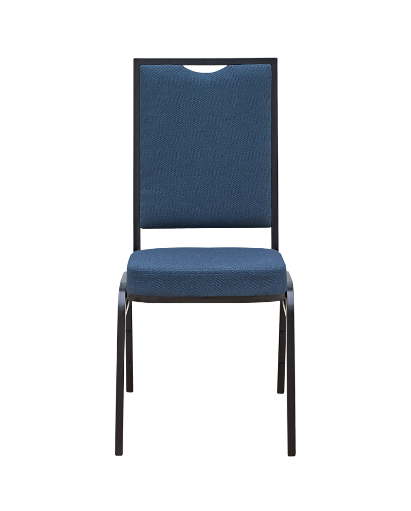 Scaun stivuibil cu tapiterie albastru guvernamental - AM110 [1]