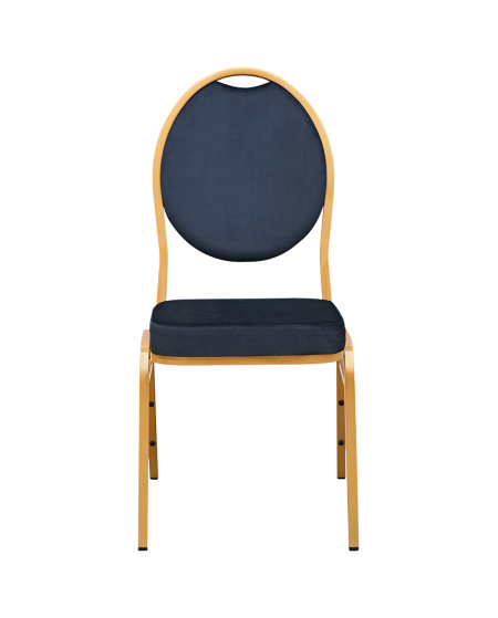 Krzesło Herman Modern czarne welur