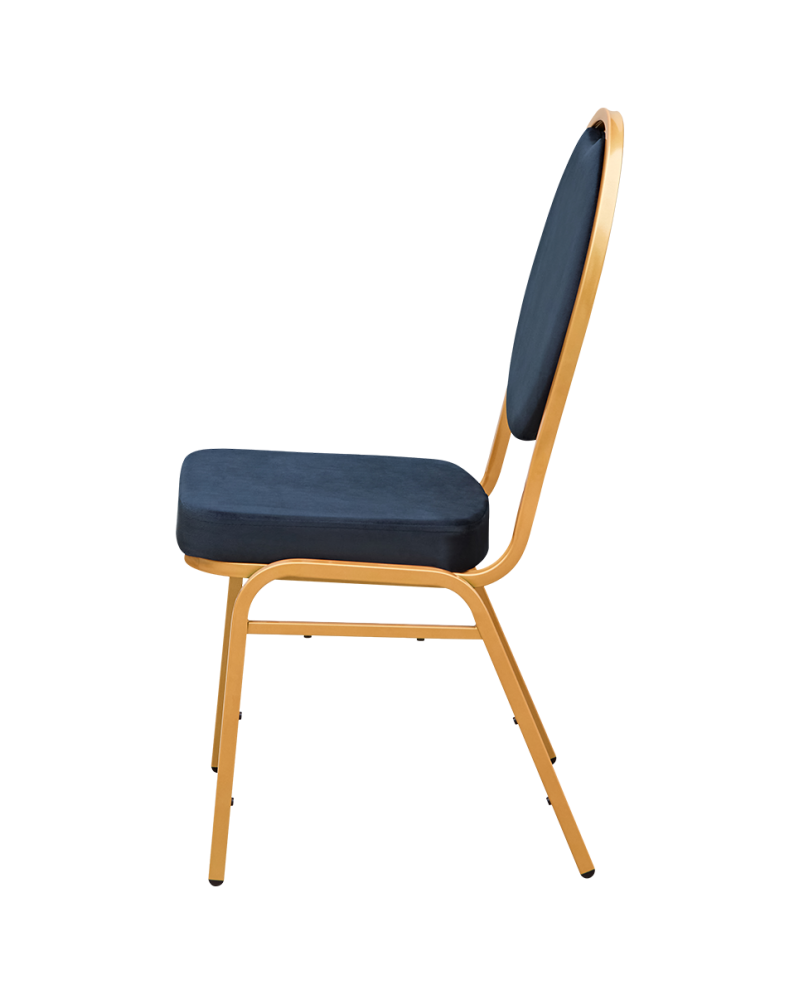 Stolička HERMAN Modern, čierna, velúr