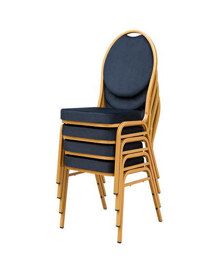 Krzesło Herman Modern czarne welur