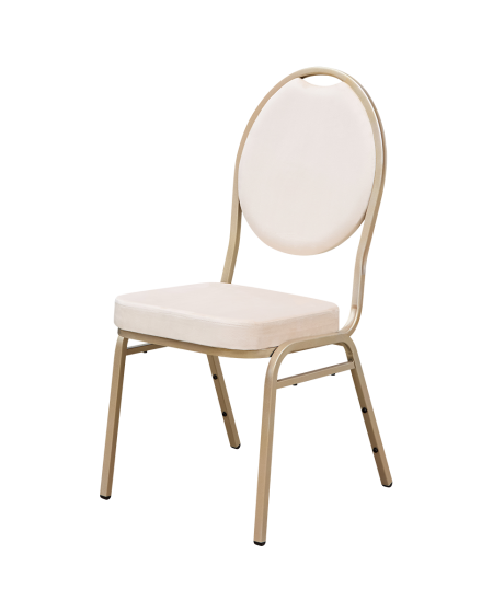 Krzesło Herman Modern beżowy welur