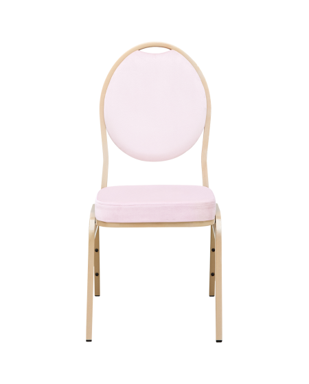 Krzesło Herman Modern różowy welur