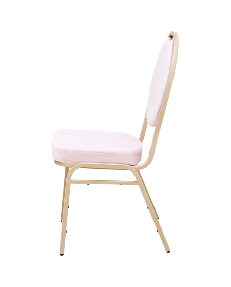 Krzesło Herman Modern różowy welur