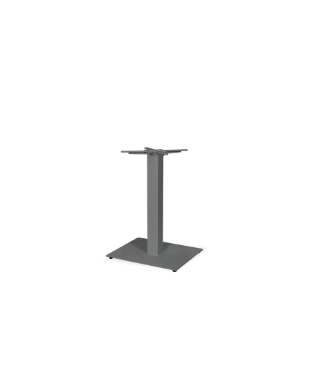 Stolik Alfa 40x55 szary z blatem drewnianym