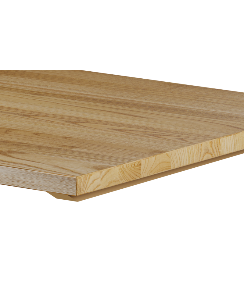 Stolik Prisma z blatem drewnianym