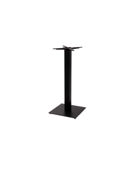 Stolik Alfa Bar czarny z dębowym blatem drewnianym