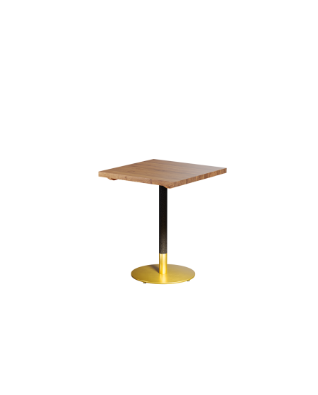 Stolik Omega R z dębowym blatem drewnianym