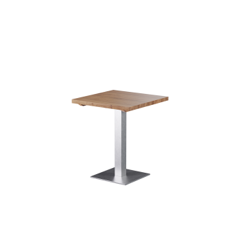 Stolik Sigma z dębowym blatem drewnianym