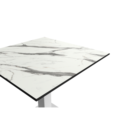 Stolik Alfa 40x55 biały blat HPL