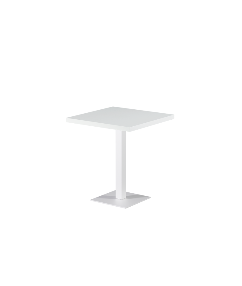 Stolik Alfa S biały blat drewniano-fornirowany