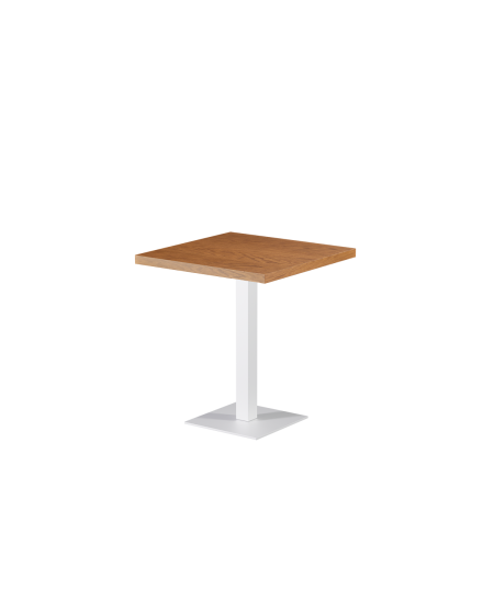 Stolik Alfa S biały blat drewniano-fornirowany