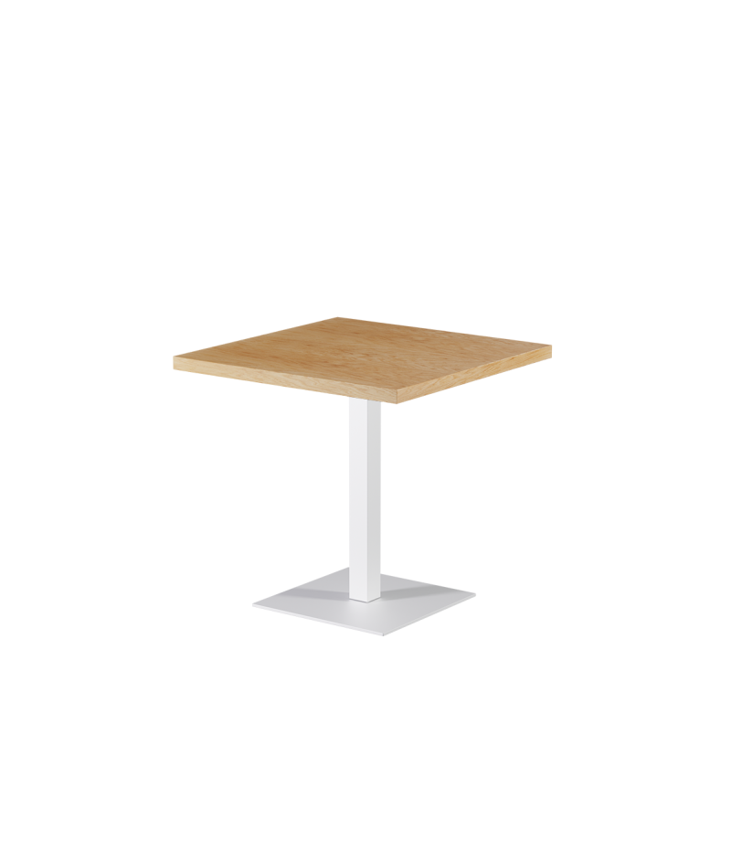 Stolik Alfa S biały blat drewniano-fornirowany