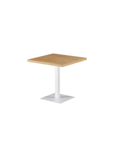 Stolik Alfa S biały blat drewniano-fornirowany