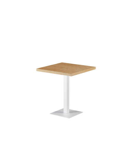 Stolik Alfa S biały blat drewniano-fornirowany