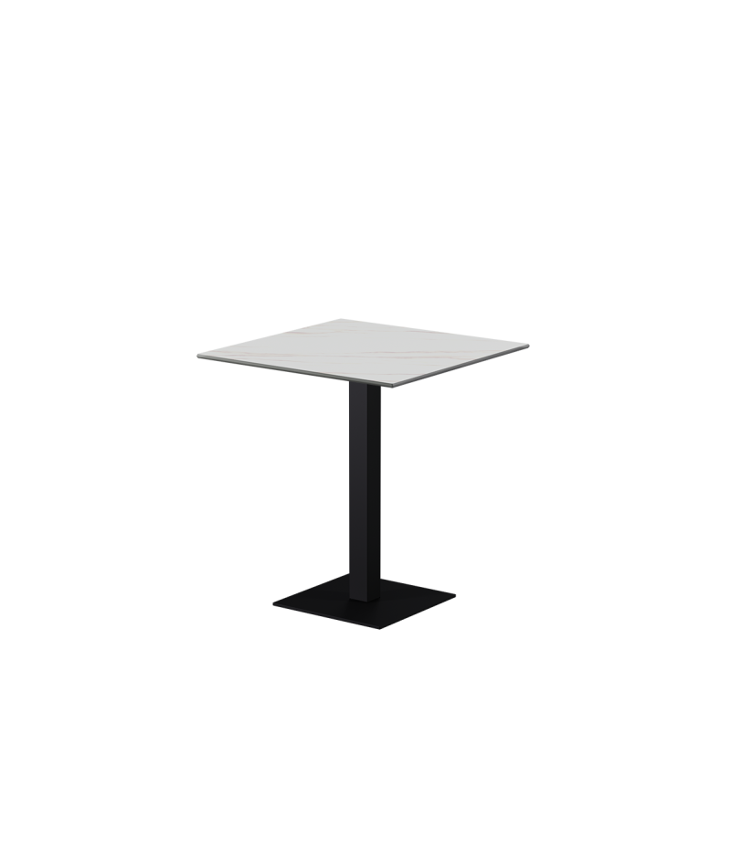 Stolik Alfa S czarny blat ze spieku kwarcowego