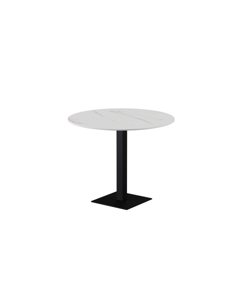 Stolik Alfa S czarny blat ze spieku kwarcowego