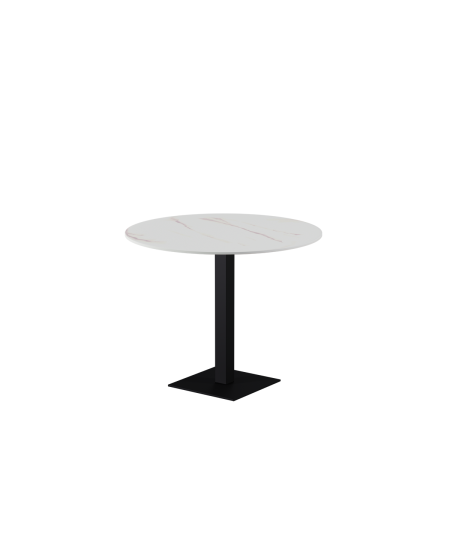 Stolik Alfa S czarny blat ze spieku kwarcowego