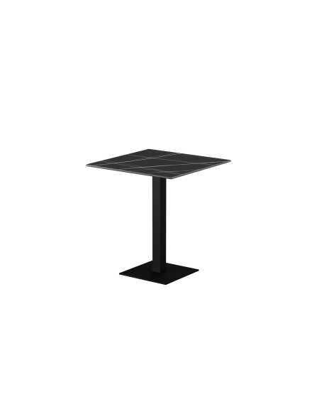 Stolik Alfa S czarny blat ze spieku kwarcowego
