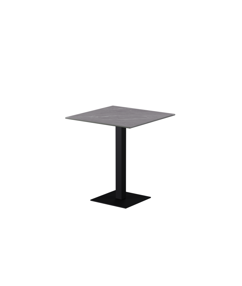 Stolik Alfa S czarny blat ze spieku kwarcowego