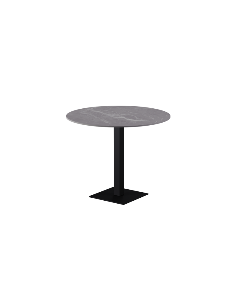 Stolik Alfa S czarny blat ze spieku kwarcowego