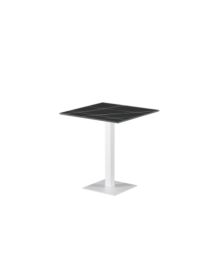 Stolik Alfa S biały blat ze spieku kwarcowego