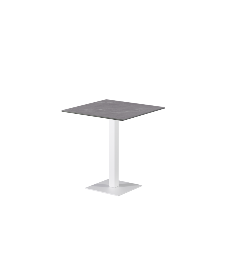 Stolik Alfa S biały blat ze spieku kwarcowego