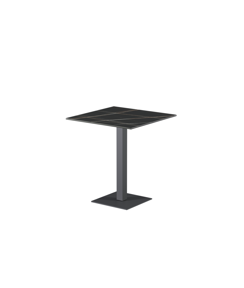 Stolik Alfa S szary blat ze spieku kwarcowego