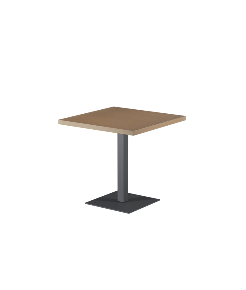 Stolik Alfa S szary blat drewniano-fornirowany