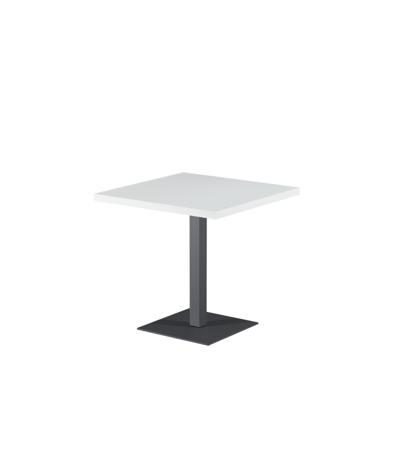 Stolik Alfa S szary blat drewniano-fornirowany