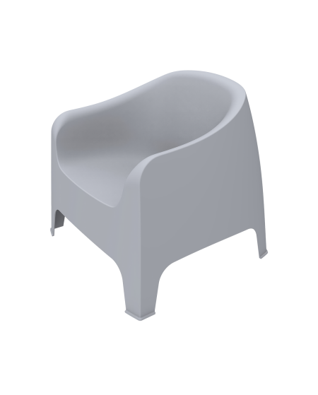 Krzesło Duna jasnoszare