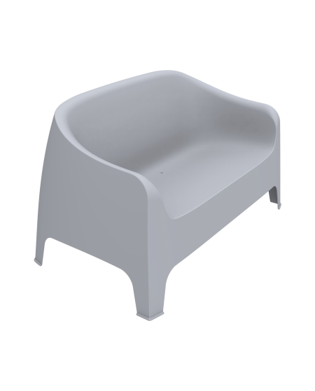 Ławka Duna Bench jasnoszara