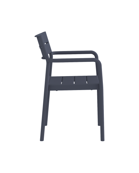 Krzesło Capri Arm ciemnoszare