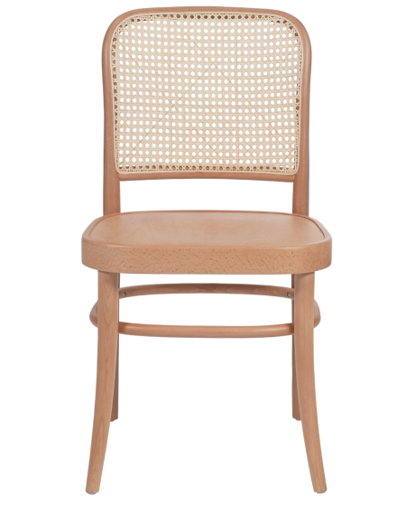 Krzesło drewniane Loomi 811 rattan naturalny