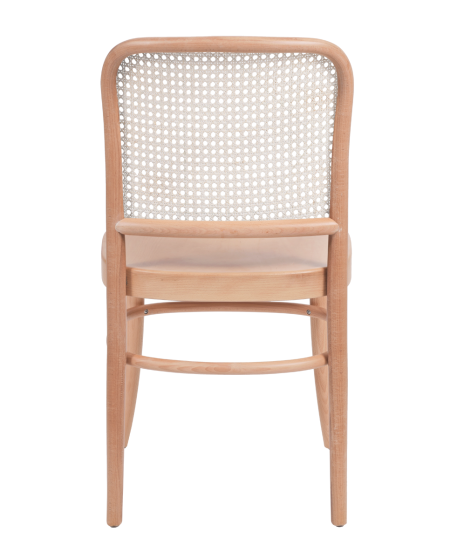 Krzesło drewniane Loomi 811 rattan naturalny