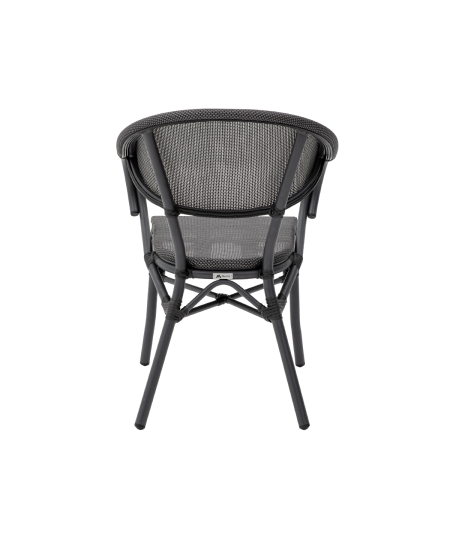Krzesło Camillo czarno-grafitowe