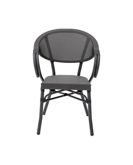 Krzesło Camillo czarno-grafitowe