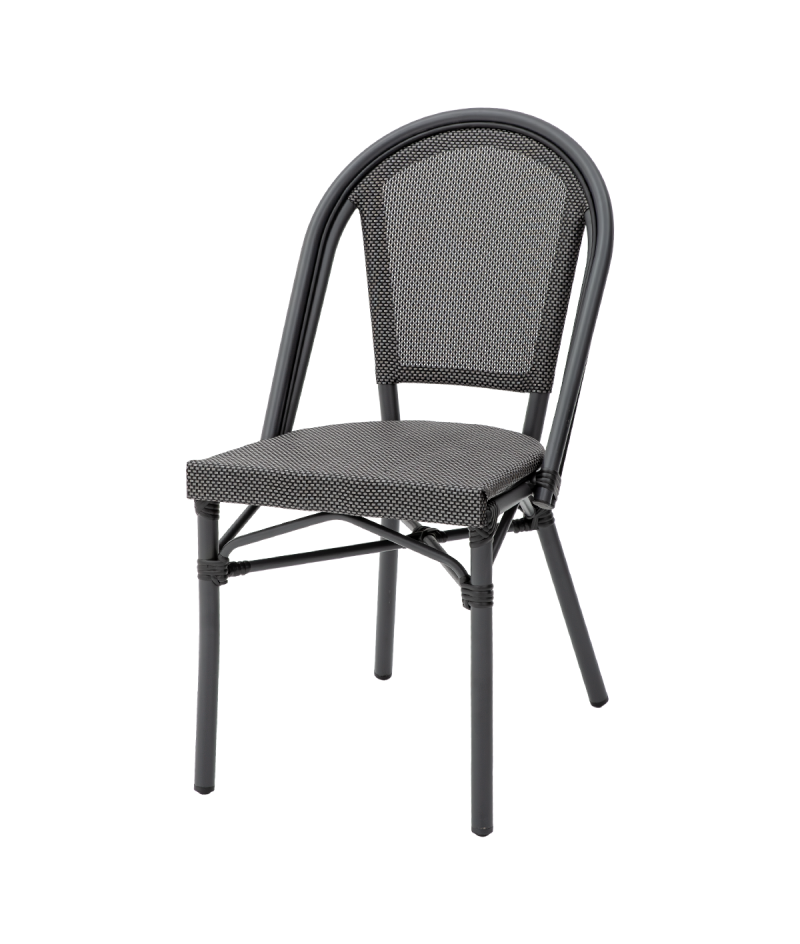 Krzesło Matteo czarno-grafitowe