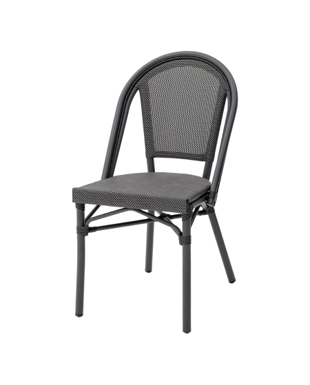 Krzesło Matteo czarno-grafitowe