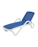 Leżak plastikowy Marina niebieski