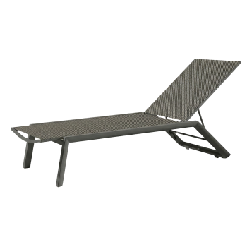 Leżak Riviera antracytowo-grafitowy